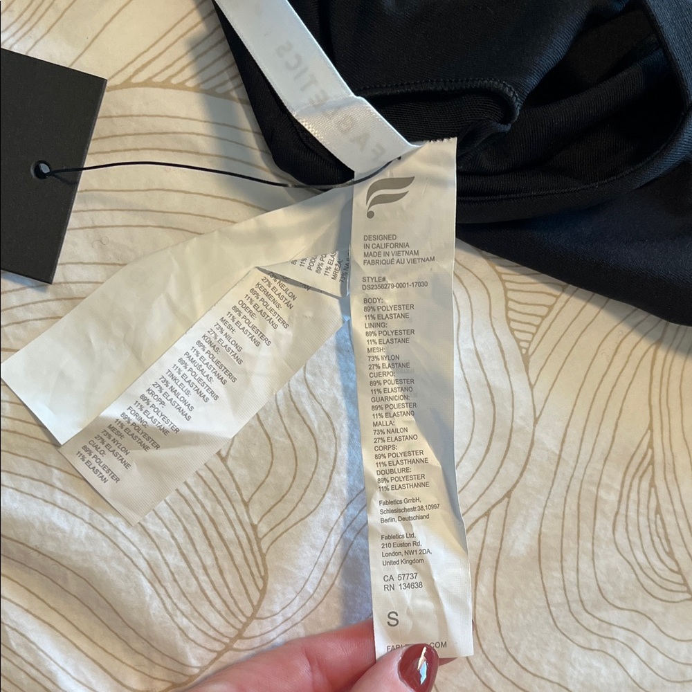 NWT Fabletics Boost Performance Class Black Mini … - image 6
